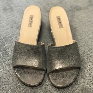 Paul Green Silver Low Heel Sandals